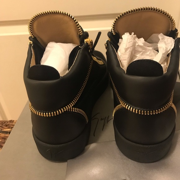 NEW Giuseppe Zanotti Kirk suede mid top sneakers - Picture 4 of 6